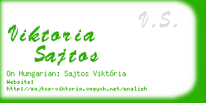viktoria sajtos business card