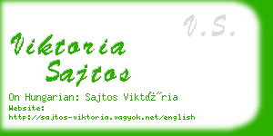 viktoria sajtos business card